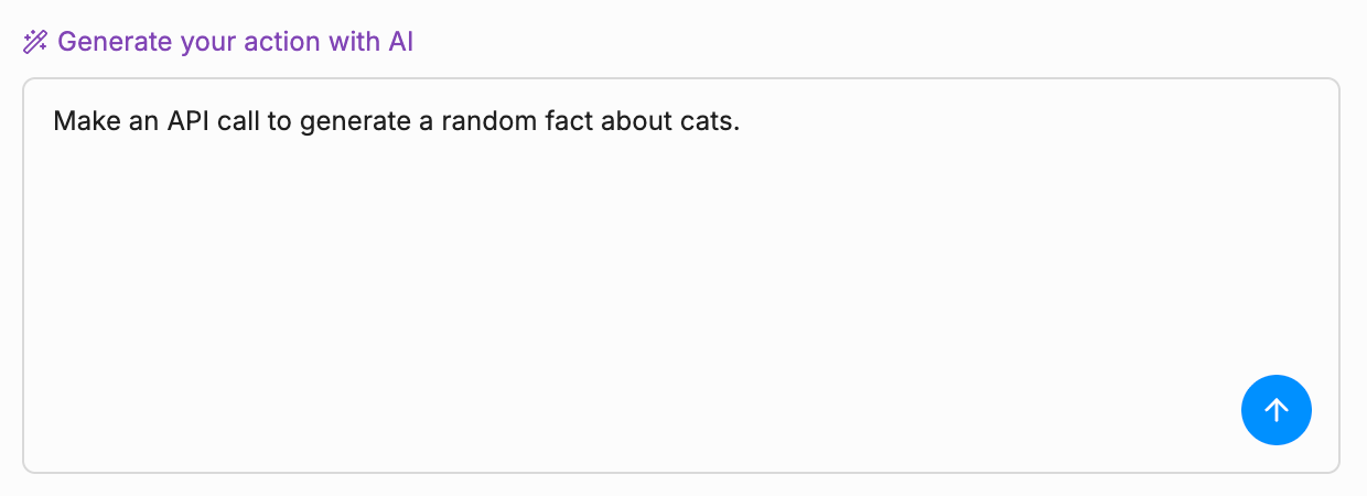 Action prompt example